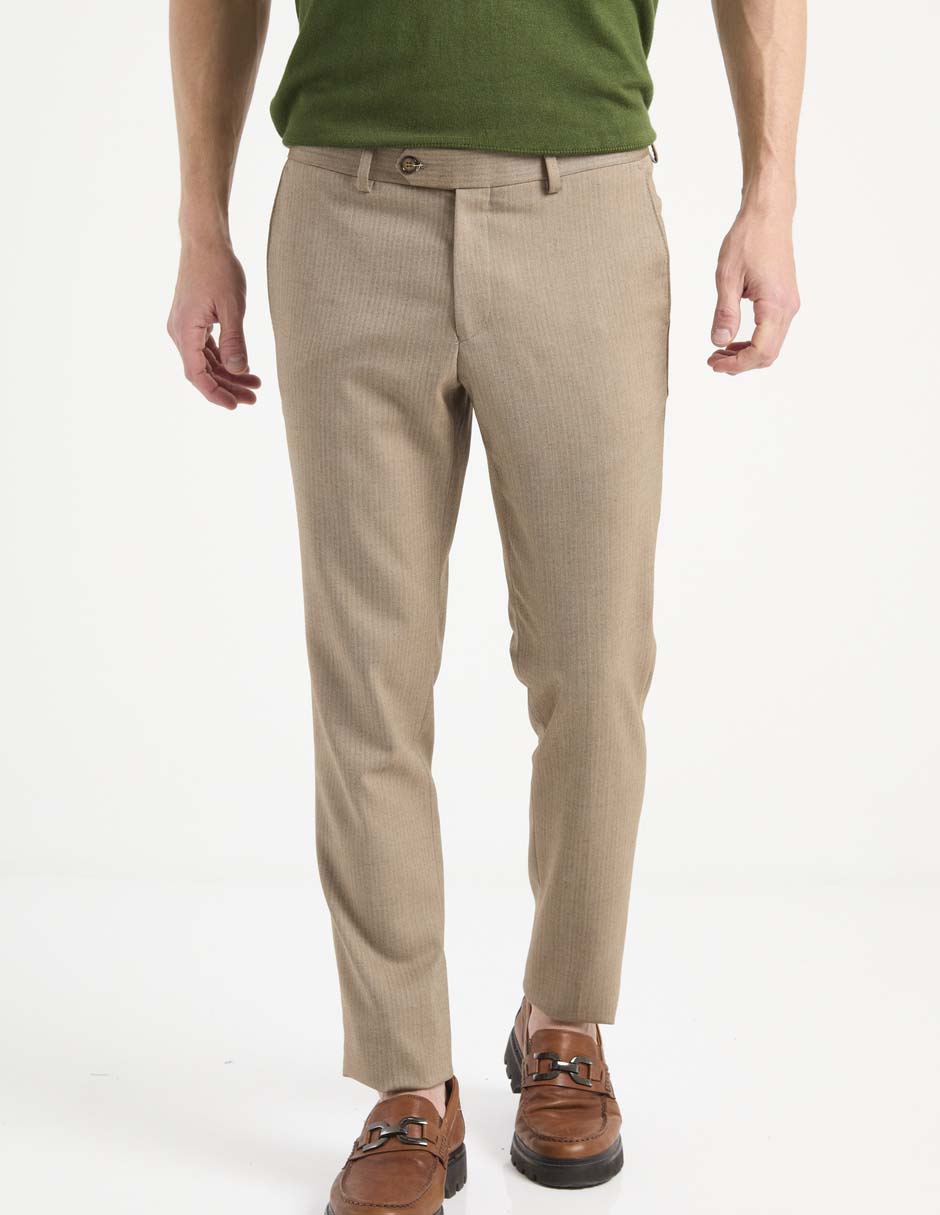 Pantalón de vestir chino recto para hombre