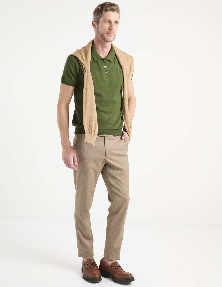 Pantalón de vestir chino recto para hombre 3