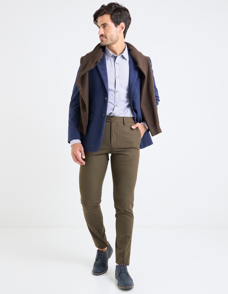 Pantalón de vestir slim para hombre 3