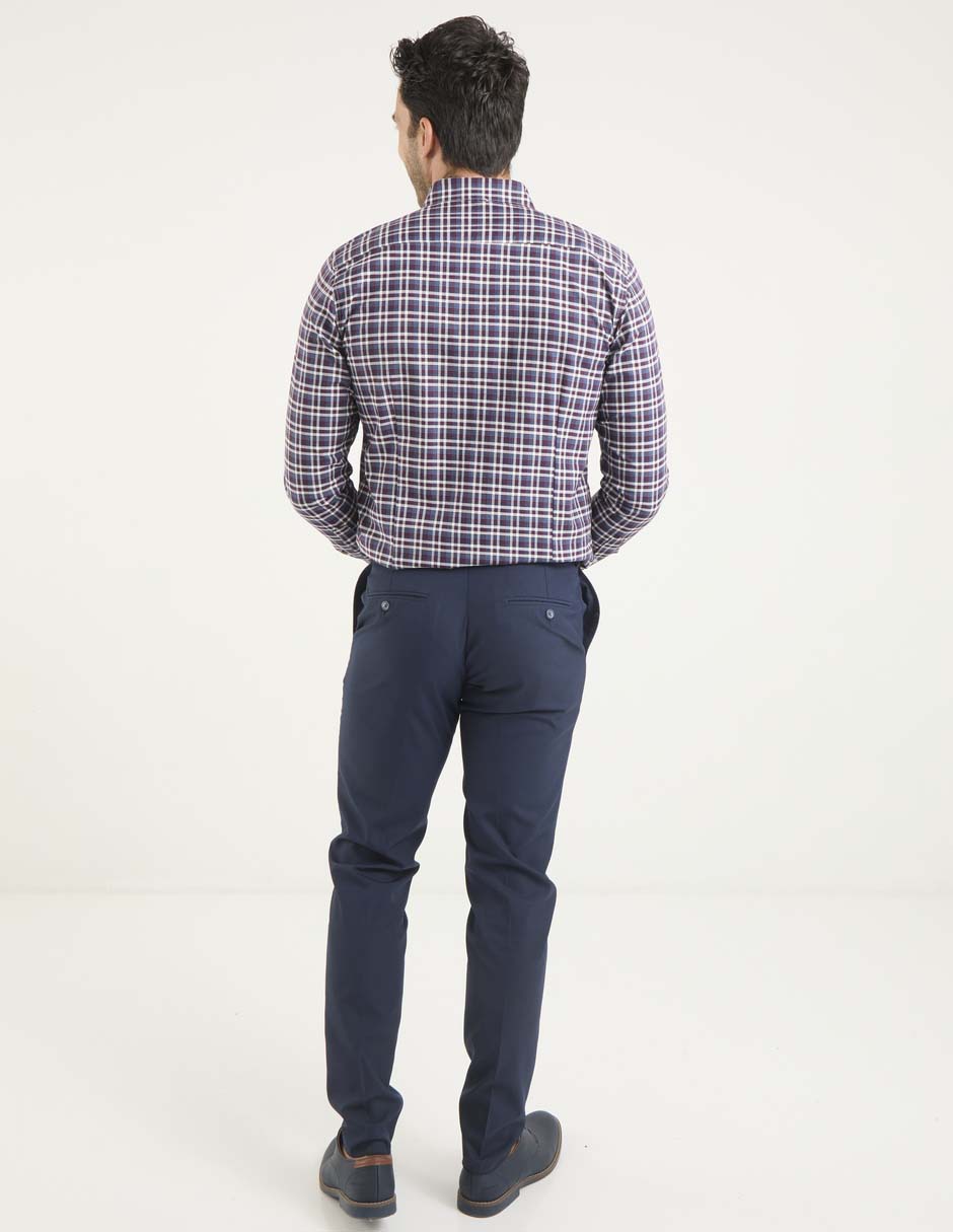 Pantalón de vestir business casual cargo slim para hombre 2