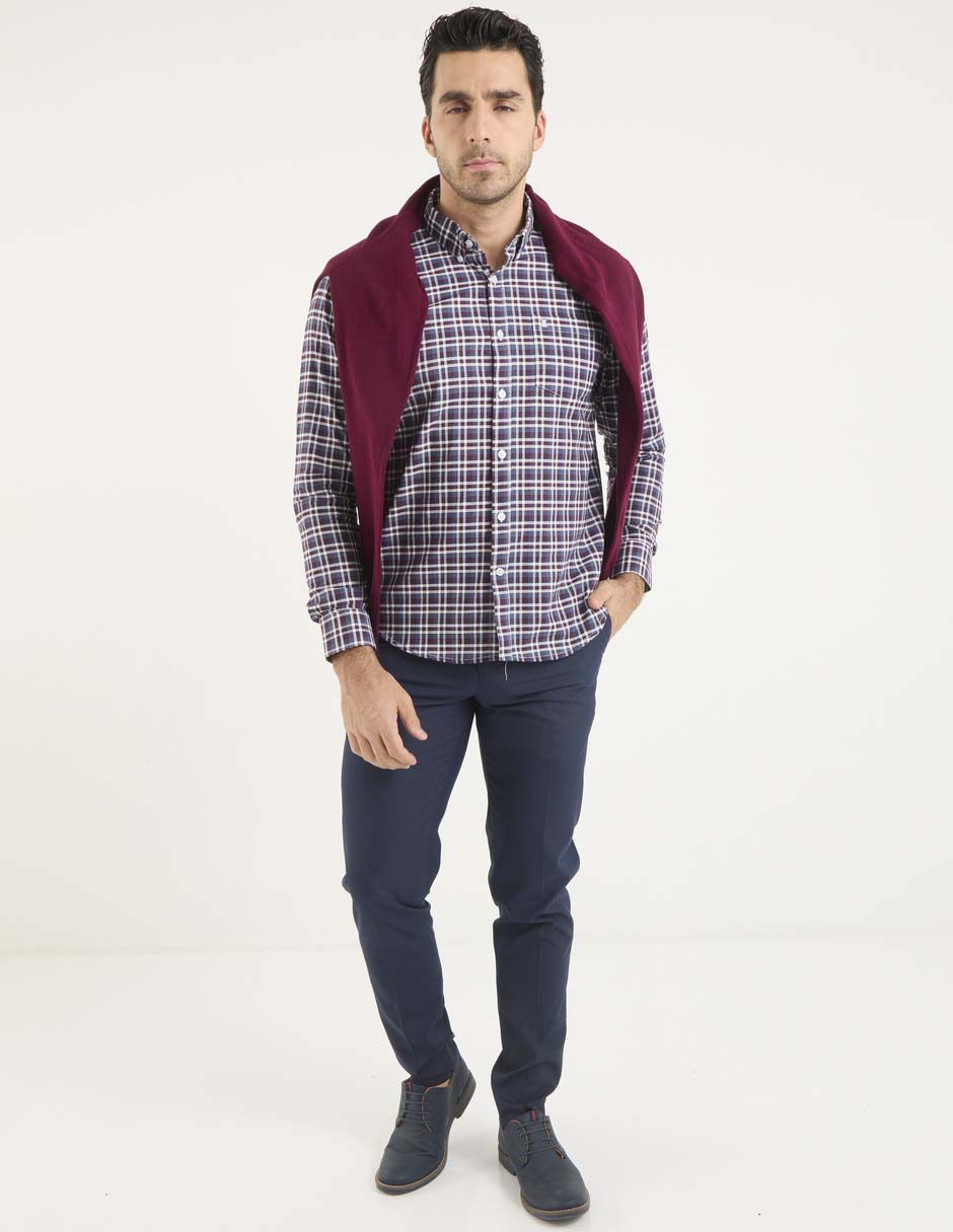 Pantalón de vestir business casual cargo slim para hombre 3