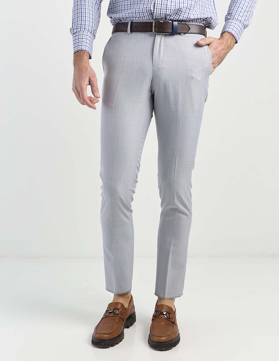 Pantalón de vestir straight de algodón para hombre Pantalón de vestir straight de algodón para hombre