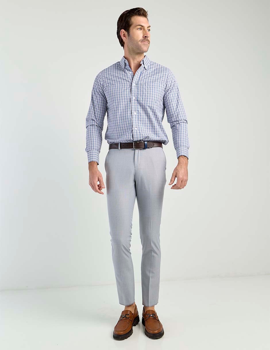 Pantalón de vestir straight de algodón para hombre 3