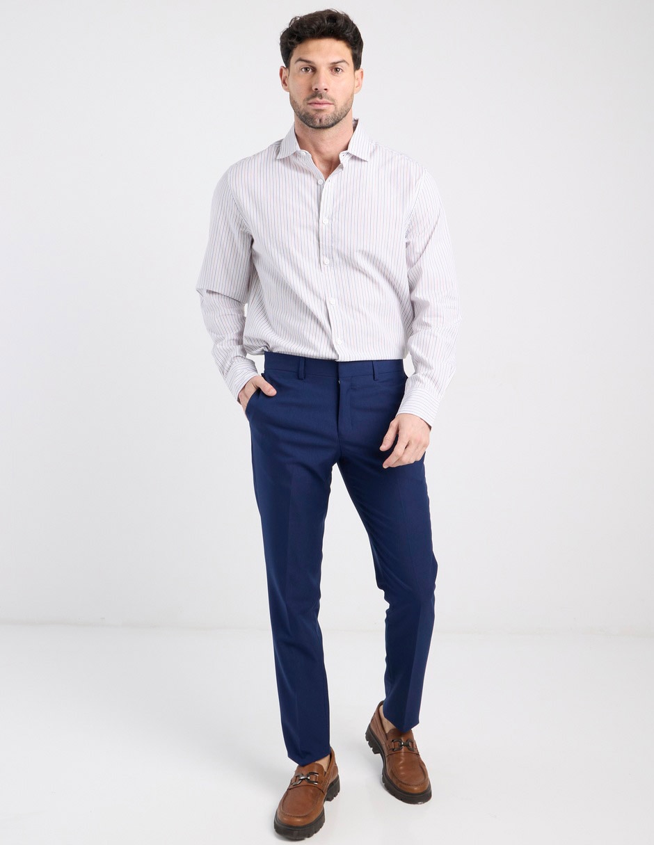 Pantalón de vestir recto de para hombre 3