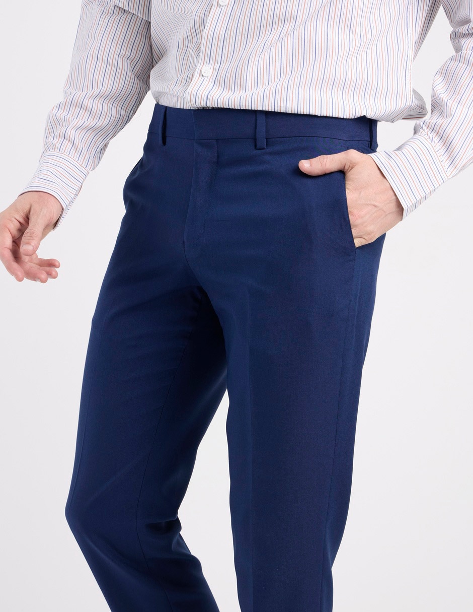 Pantalón de vestir recto de para hombre 4