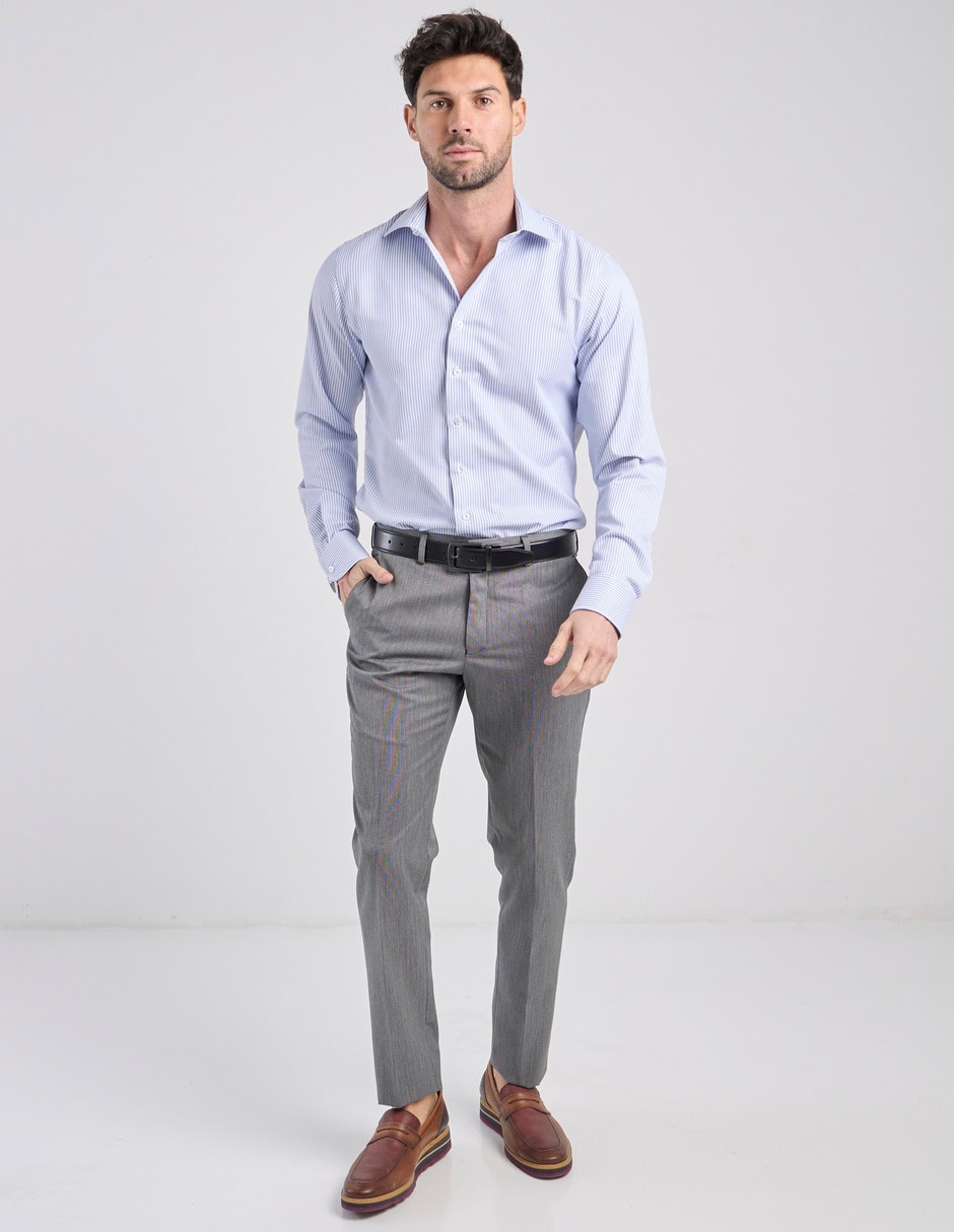 Pantalón de vestir recto de para hombre 3