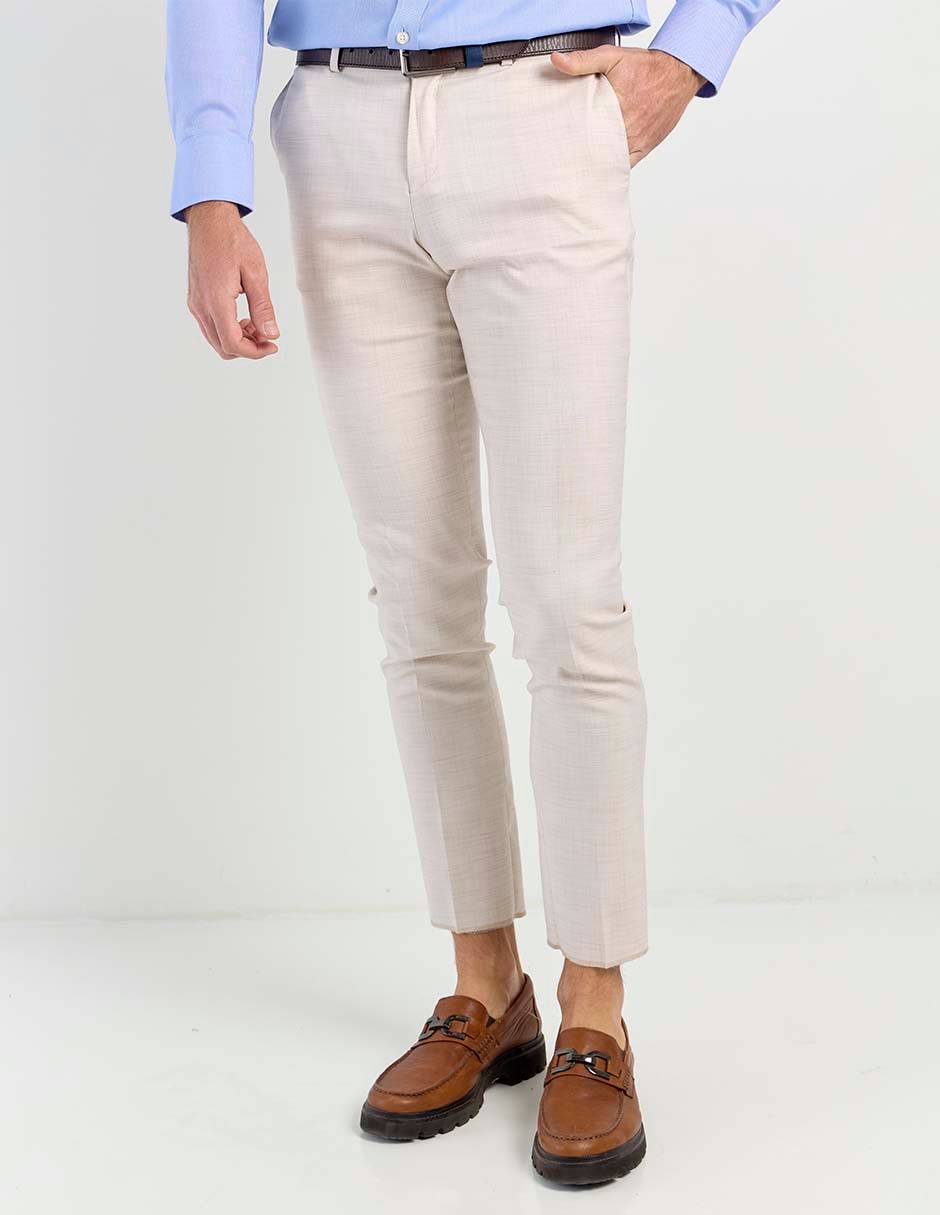 Pantalón de vestir recto para hombre
