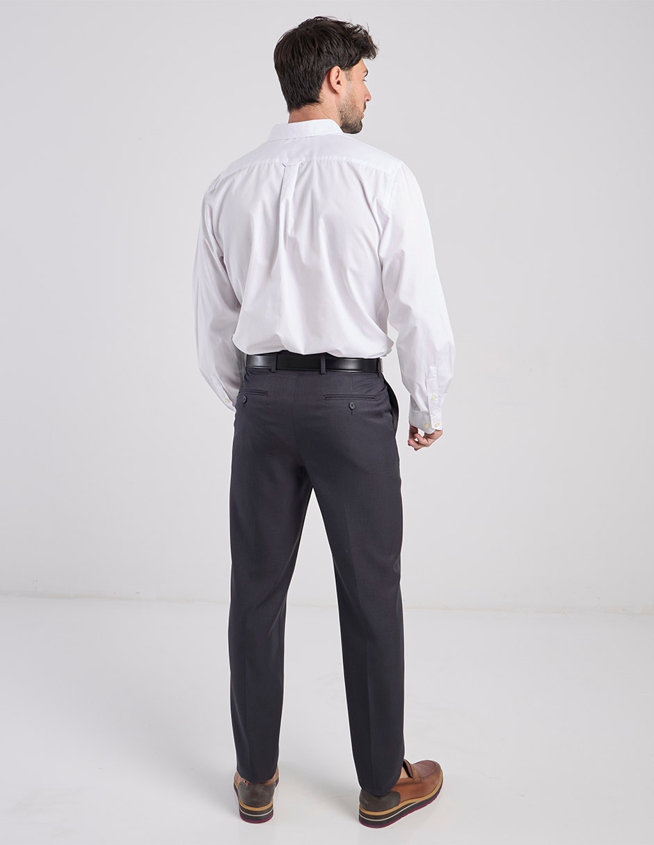 Pantalón de vestir recto de para hombre 2
