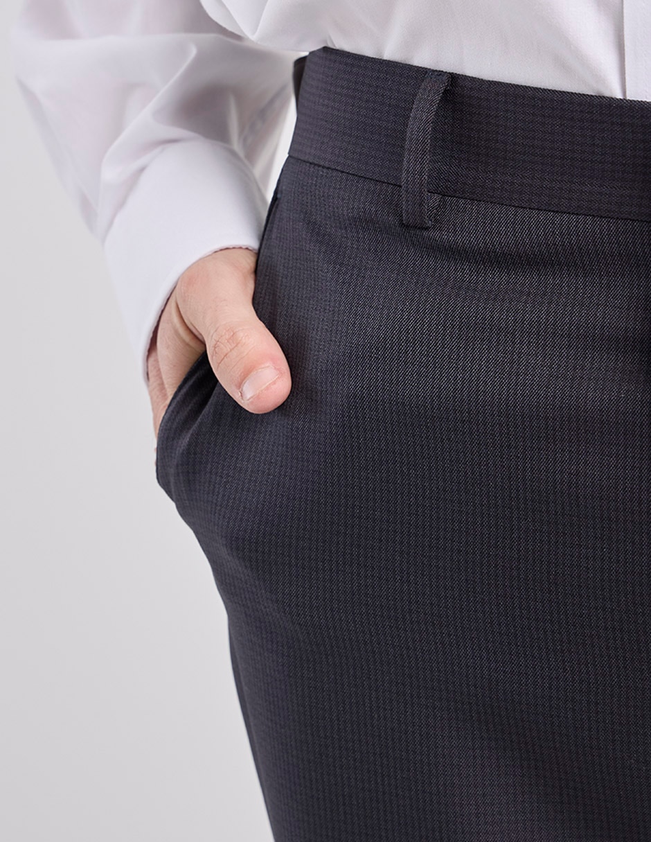 Pantalón de vestir recto de para hombre 4