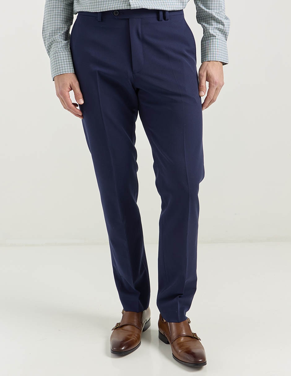 Pantalón de vestir slim de algodón para hombre Pantalón de vestir slim de algodón para hombre