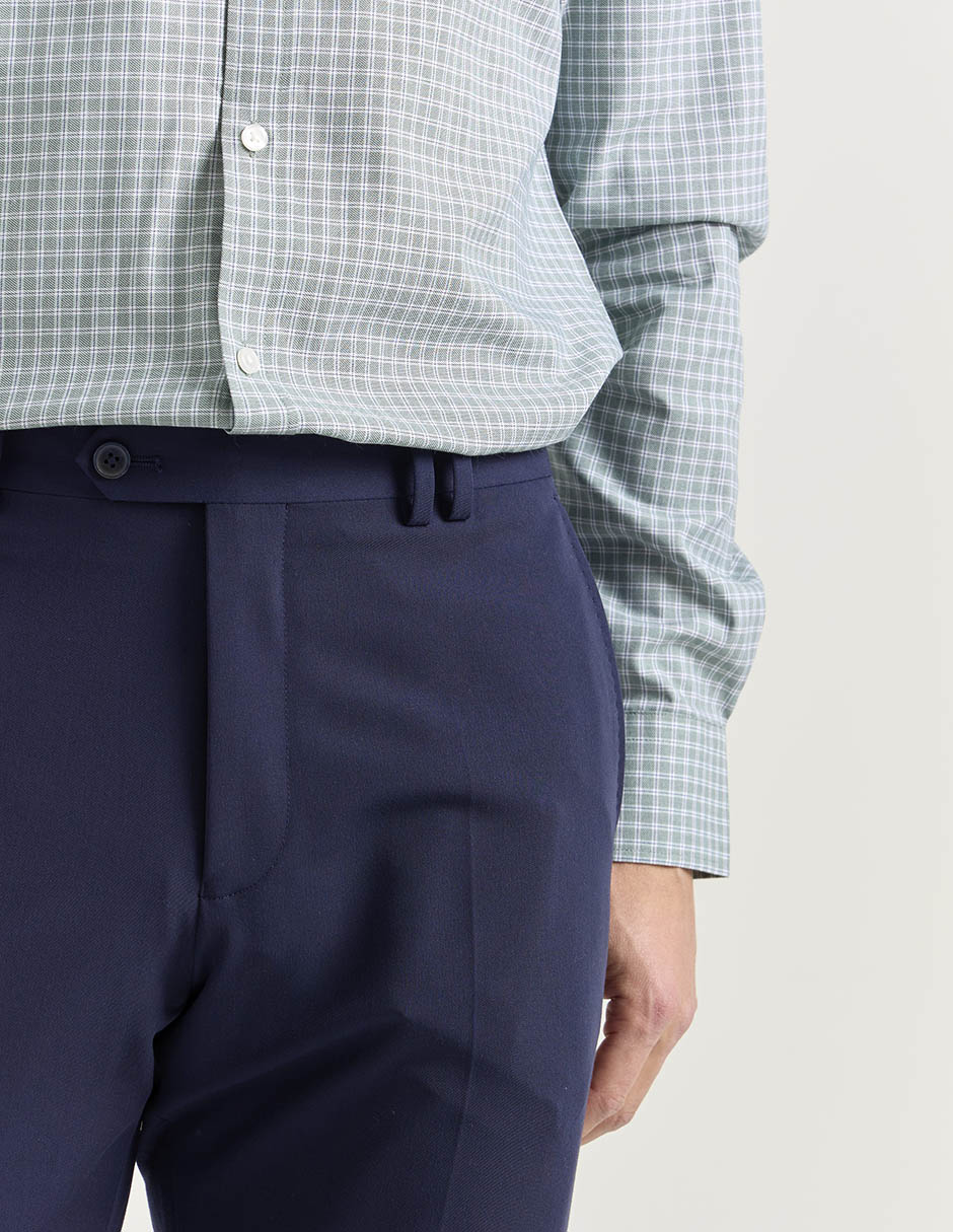 Pantalón de vestir slim de algodón para hombre 4
