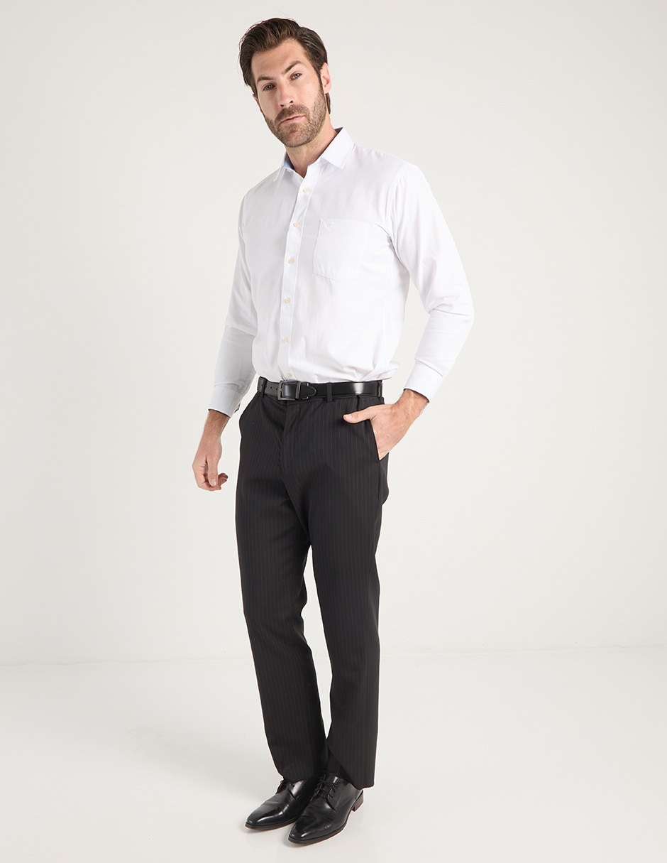 Pantalón de vestir recto de lana para hombre 3