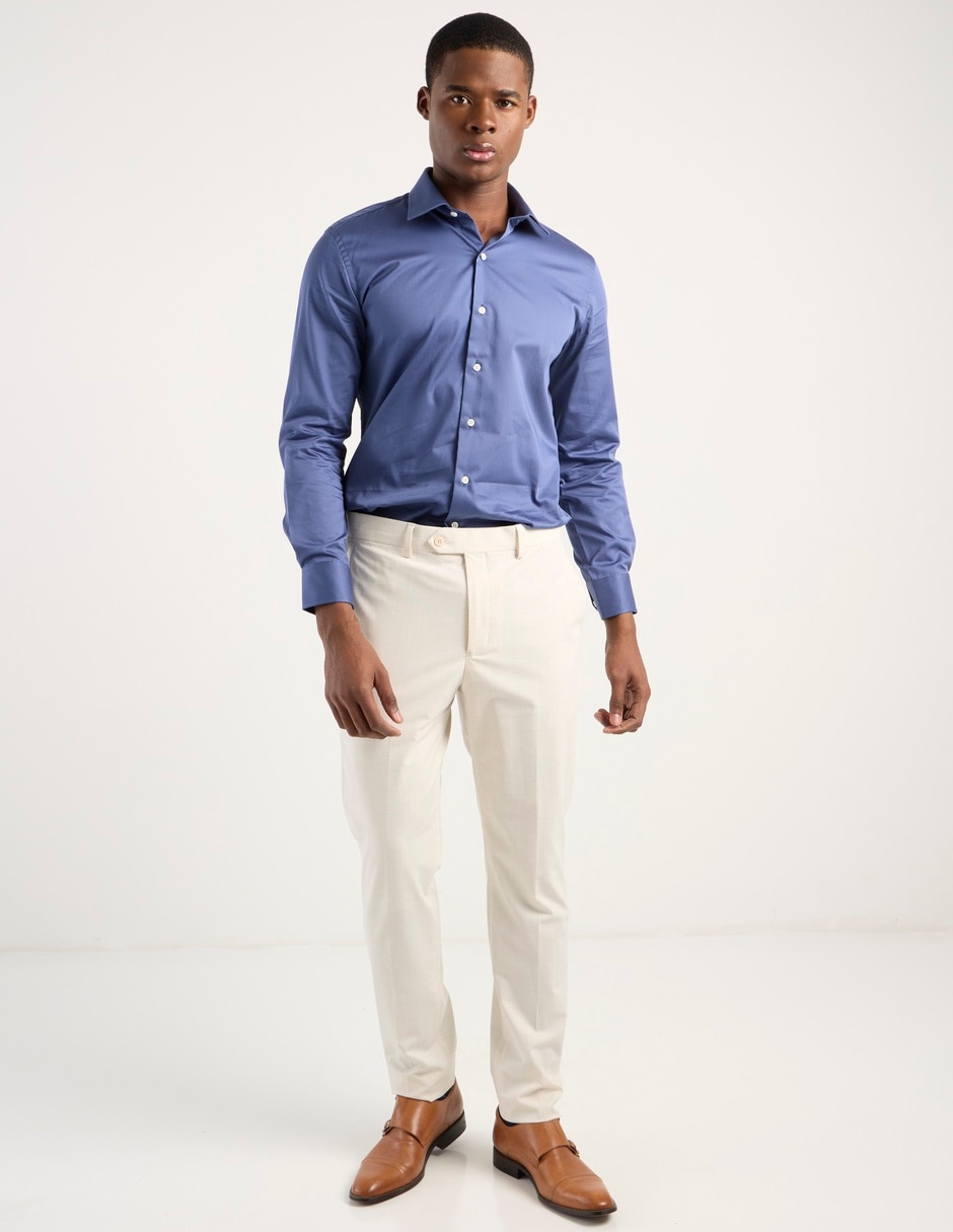 Pantalón formal de vestir slim para hombre 3