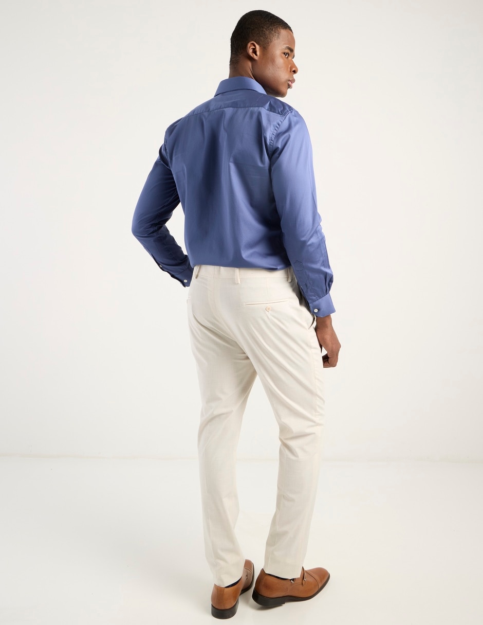Pantalón formal de vestir slim para hombre 6