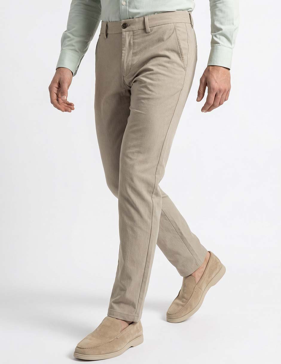 Pantalón de vestir regular de algodón para hombre Pantalón de vestir regular de algodón para hombre