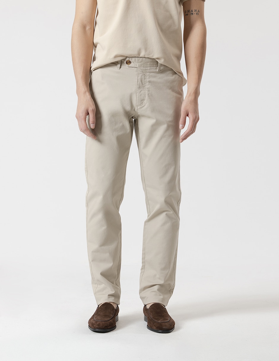 Pantalón chino recto para hombre Pantalón chino recto para hombre