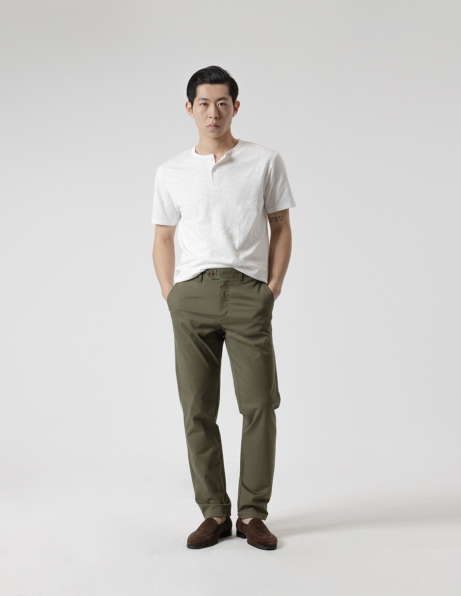 Pantalón chino recto para hombre 3