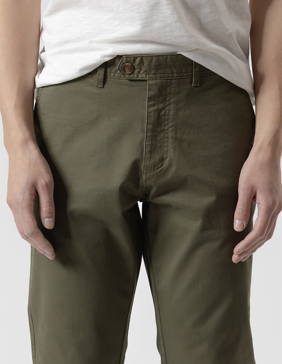 Pantalón chino recto para hombre 4